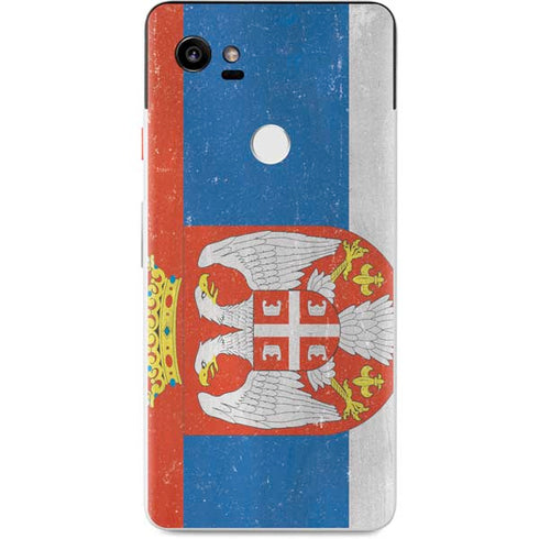 Serbia Flag Distressed Google Pixel 2 XL Skin
